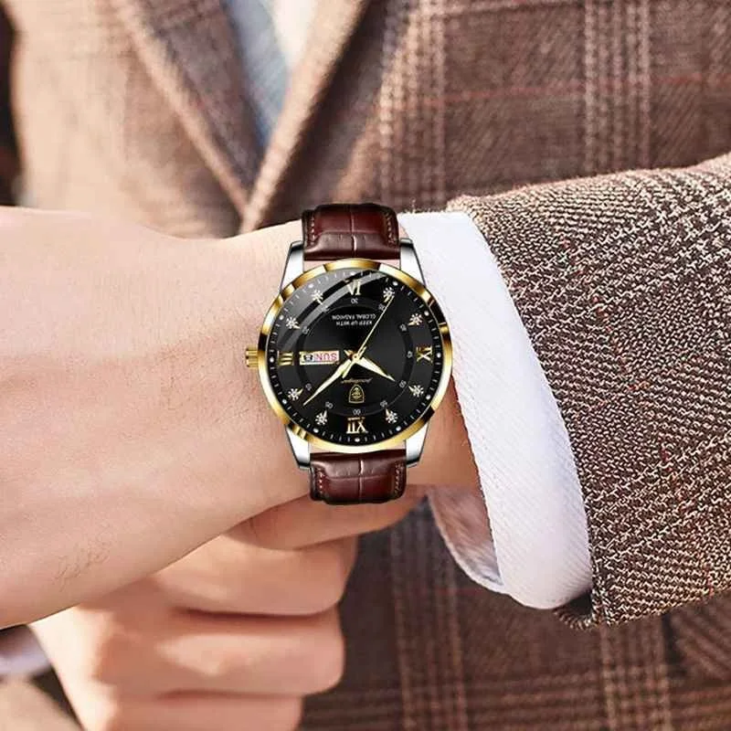 ⌚ Poedagar Men Watch Fashion Business Luxury Clock – ساعة رجالية فاخرة بتصميم أنيق للأعمال والمناسبات