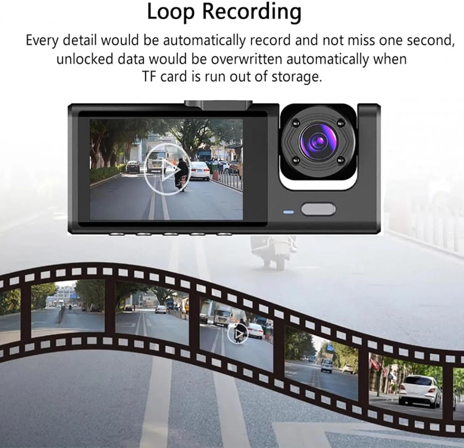 4K Dual Channel Dash Cam with Parking Monitor & Wi-Fi GPS – كاميرا سيارة مزدوجة مع مراقبة الركن ونظام GPS وواي-فاي