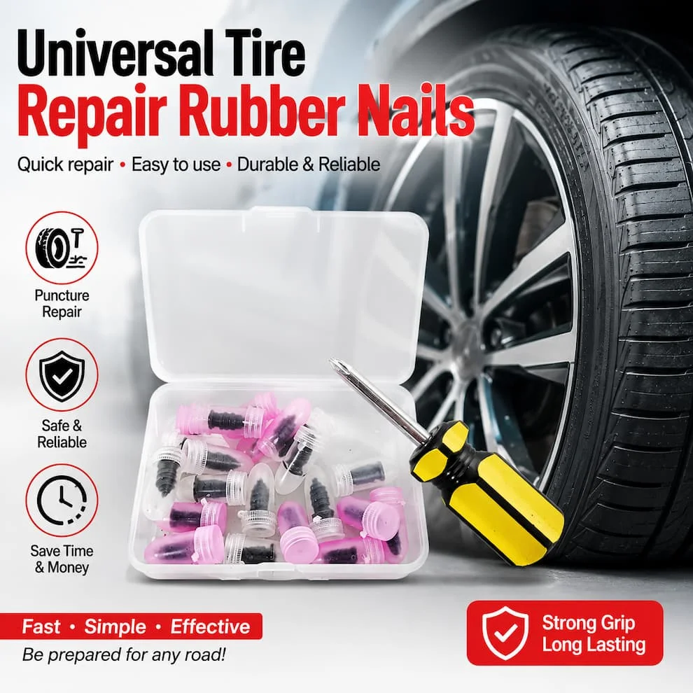 Universal Tire Repair Rubber Nails -  مسامير مطاطية لإصلاح الإطارات