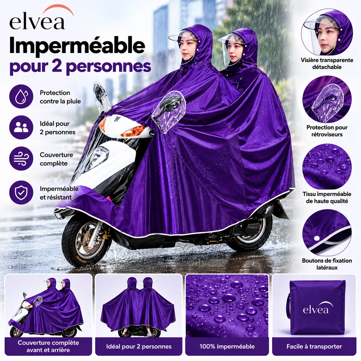 Imperméable Moto 2 personnes