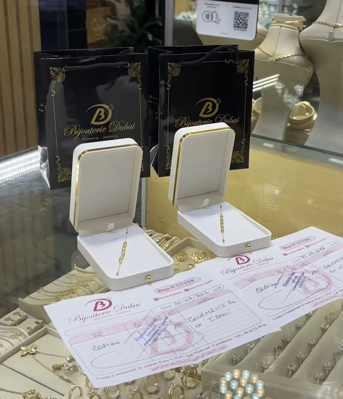 Deux Gourmet en or 18k