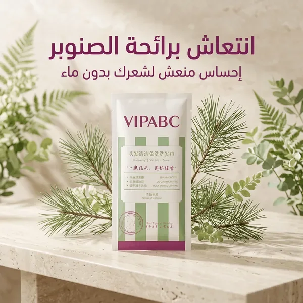 مناشف تنظيف الشعر المحمولة بدون شطف - تتحكم في الزيوت، تزيد من كثافة الشعر وتزيل الروائح الكريهة - 4 قطع