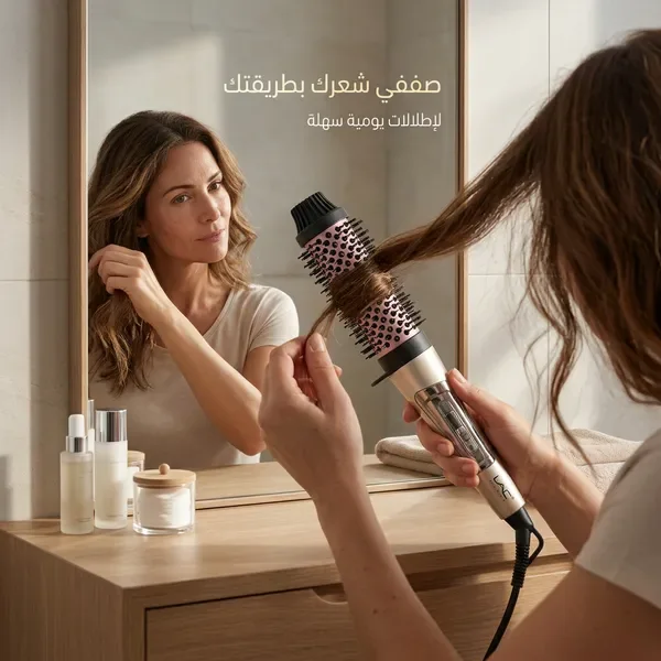 فرشاة الفوليوم الاحترافية: الحل النهائي لإنهاء النفشة وتكثيف الشعر الخفيف