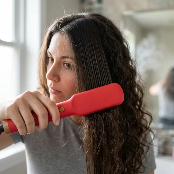 فرشاة التمليس الحراري للشعر المنفوش بتقنية الأيونات