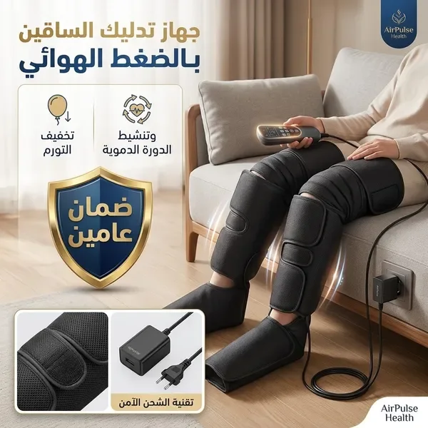 جهاز العلاج بالضغط الهوائي للساقين | لتخفيف التورم والثقل وتنشيط الدورة الدموية-ضمان عامين