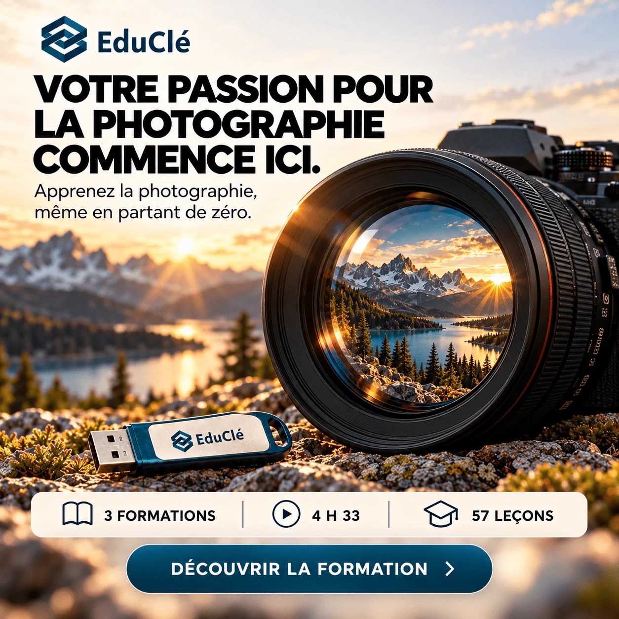 Formation complete en photographie pour debutant