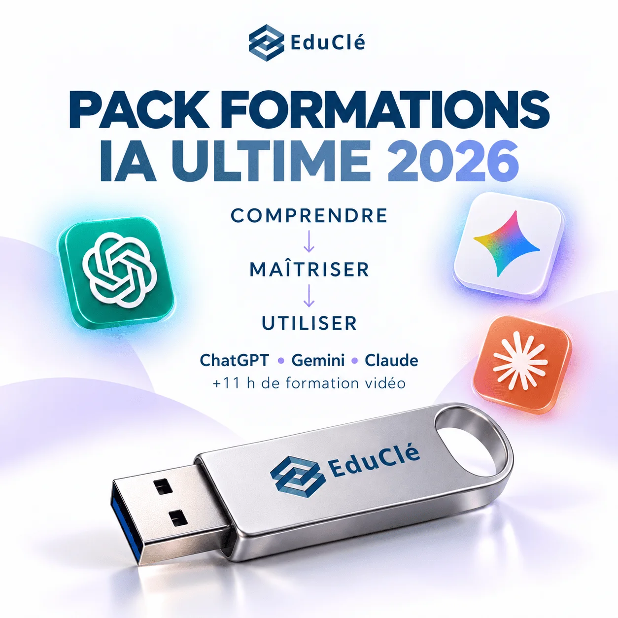 Pack IA Ultime 2026 +11h de formation vidéos