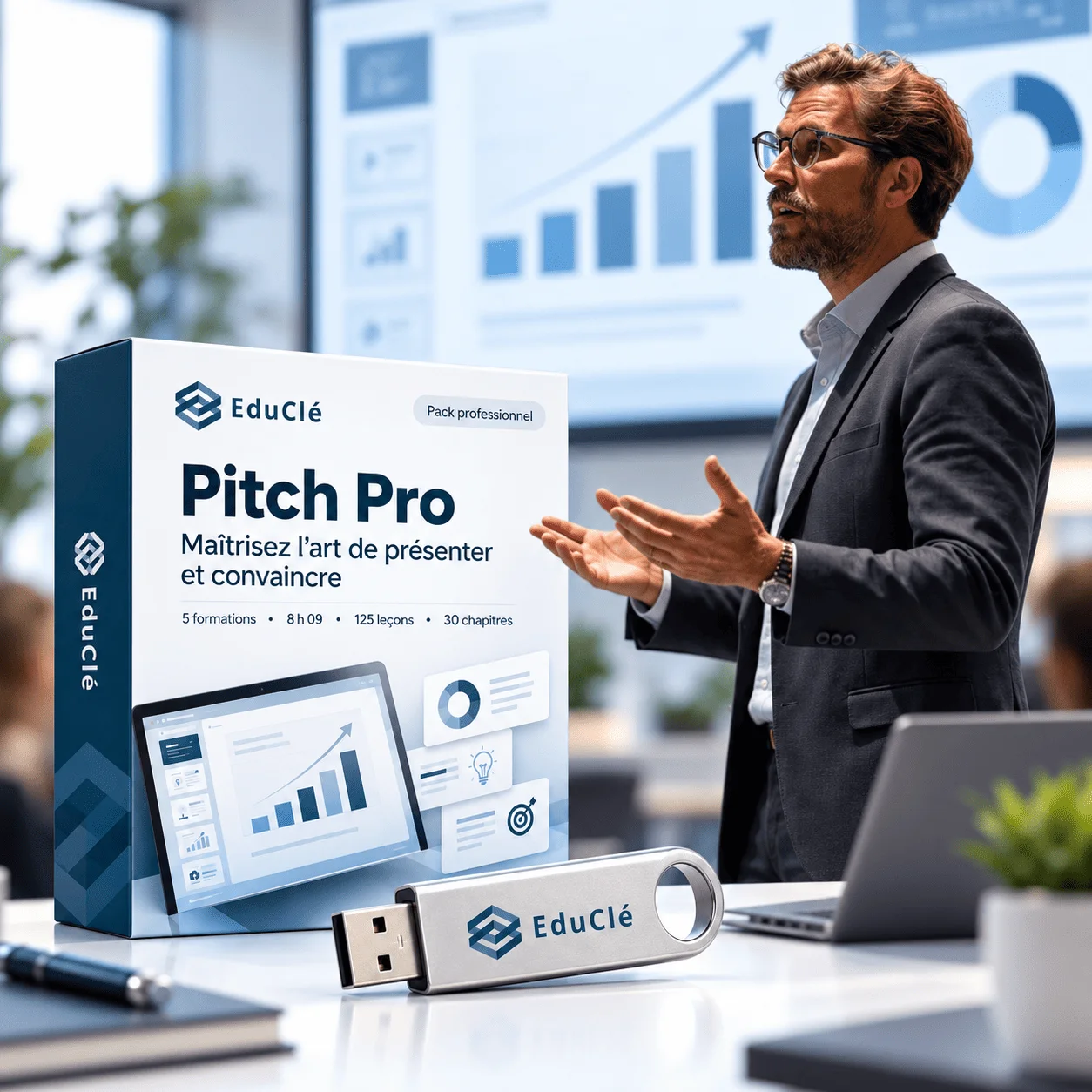 Devenez expert en pitch | Pack de 5 formations complètes pour une présentation impactante
