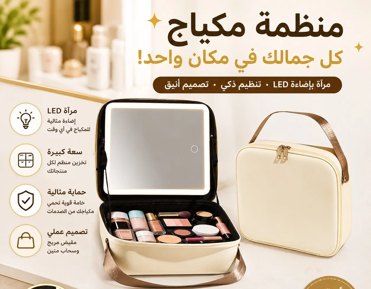 trousse de maquillage intelligenteحقيبة مكياج ذكية