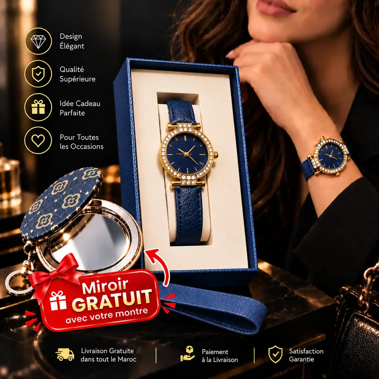 Ensemble Montre Bleu