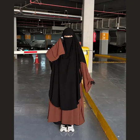 ✨مجموعة اللباس الشرعي الساتر (طقم 4 قطع)