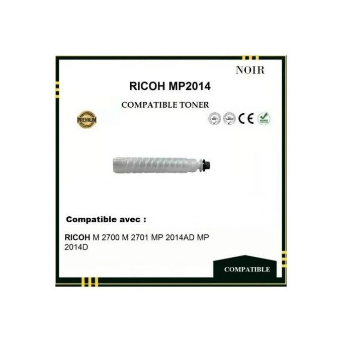 TONER compatible avec RICOH MP2014 pour les imprimantes RICOH M 2700 M 2701 MP 2014AD MP 2014D