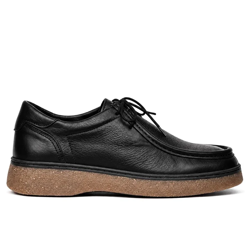 Derby Mocassin En Cuir