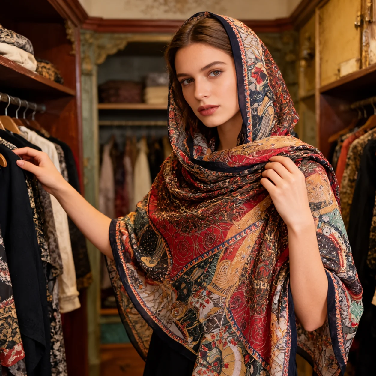 Foulard à motifs cachemire — Multicolore