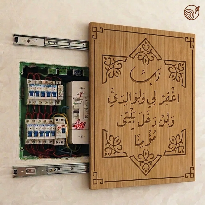 لوحة جدارية و غطاء في نفس الوقت لعلبة الكهرباء