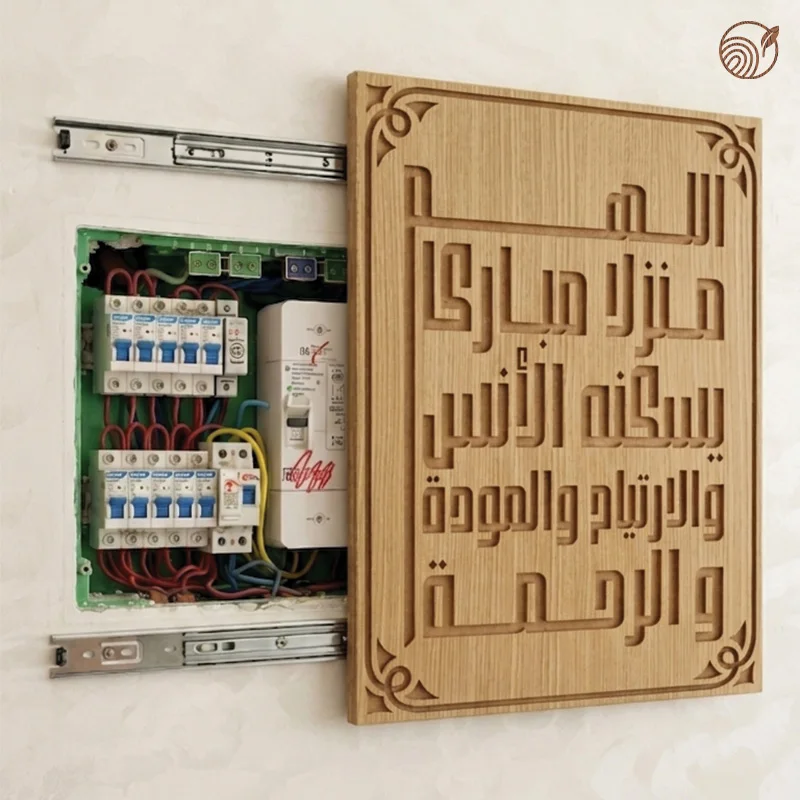 لوحة جدارية و غطاء في نفس الوقت لعلبة الكهرباء