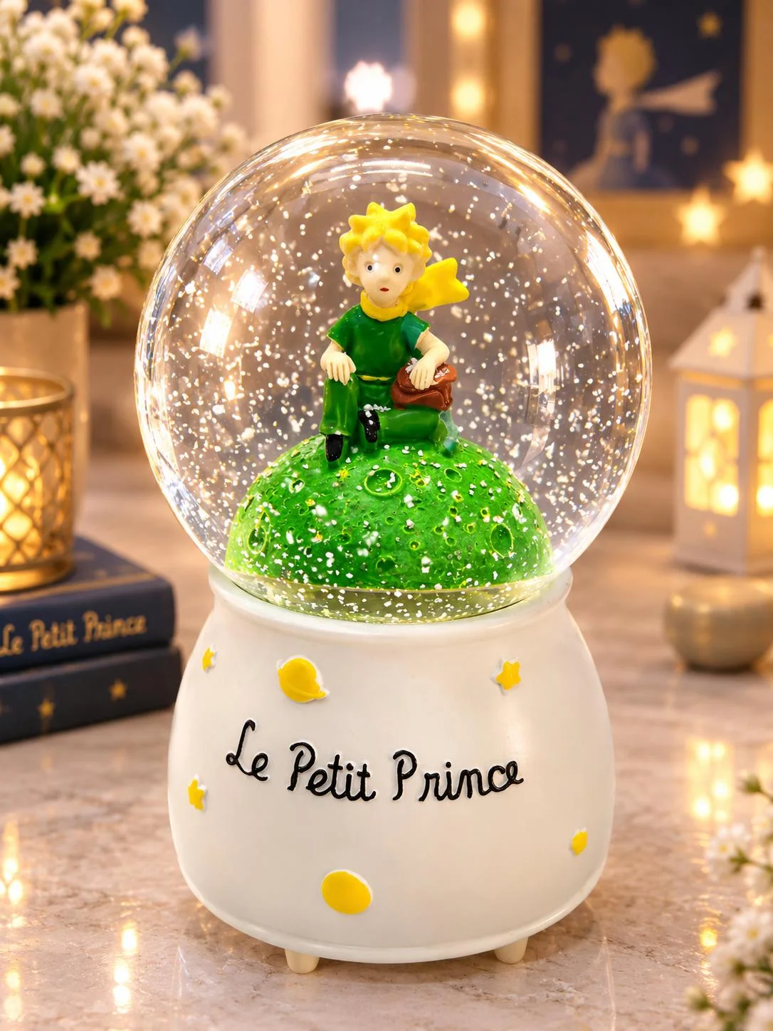 Couple Crystal Ball Wedding Snow Ball Music Box Valentine