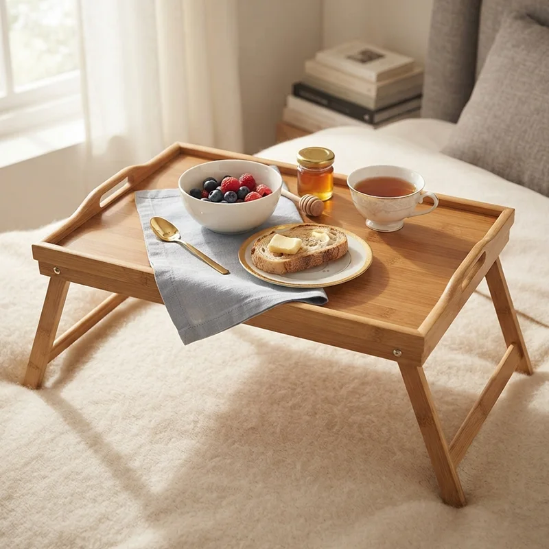 Table Lit Plateau Bambou