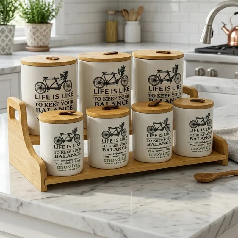 Set Bôites Céramique 7 PCS
