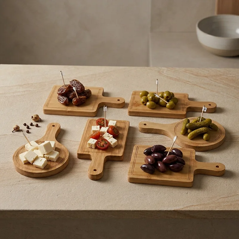 Set Mini Planches Bambou 6 PCS