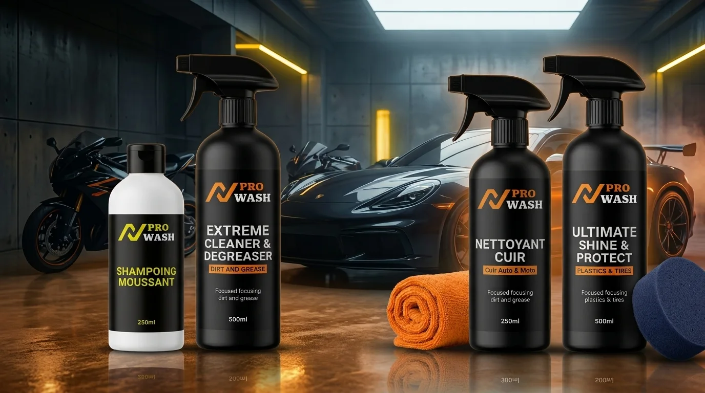🚗🏍️ PACK N PRO WASH — العناية الاحترافية بالسيارة والدراجة النارية