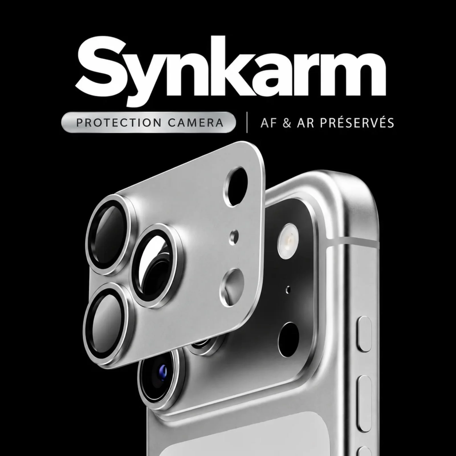 PULOKA – Protection Caméra Silver pour iPhone 18 Pro Max