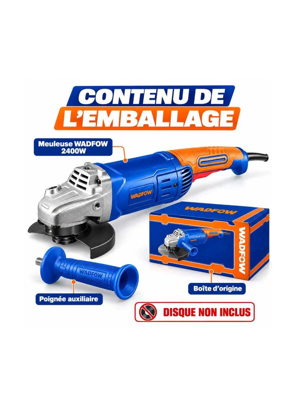 MEULEUSE ANGULAIRE 2400W WADFOW