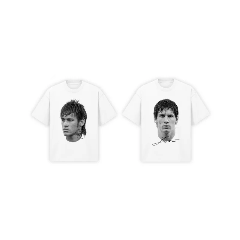 2-Pack T-SHIRTS ÉPAIS LÉGENDES DU FOOTBALL (Neymar + MESSI)