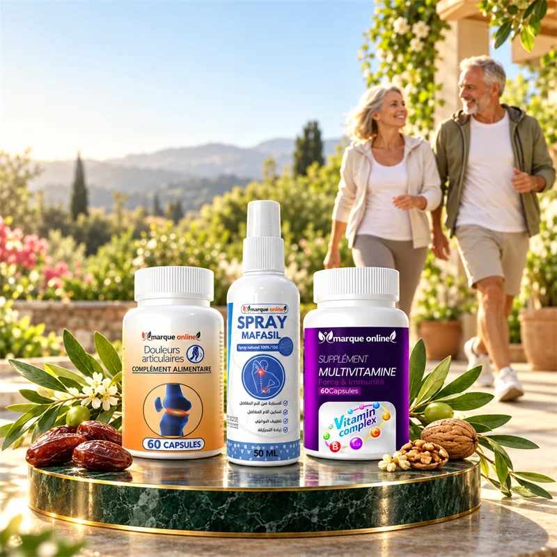 3 pièces الالم المفاصل وفيتامينات Douleurs articulaires et vitamines60gelules