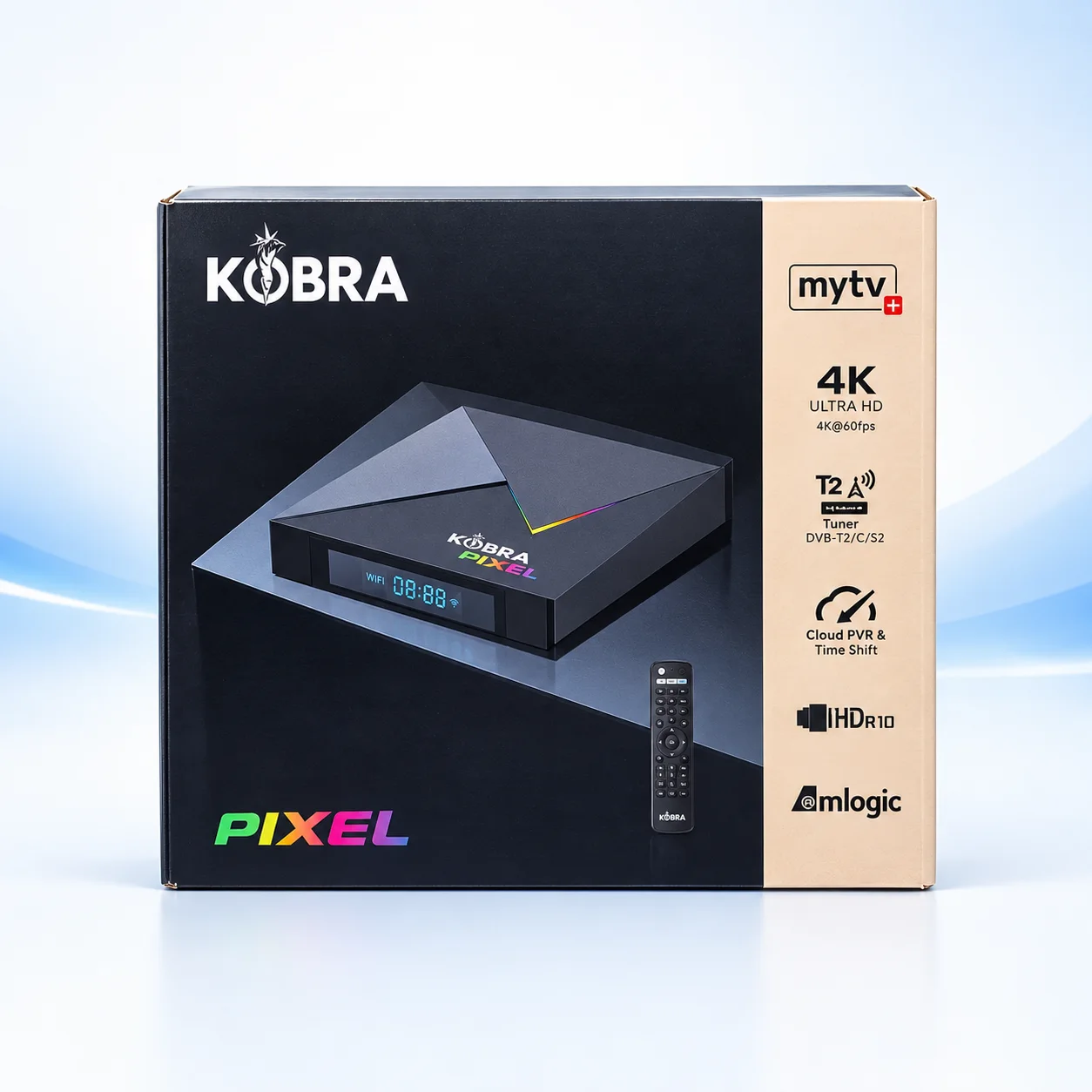 KOBRA PIXEL Android TV Box 4K Wi-Fi 6 – 4GB RAM / 32GB