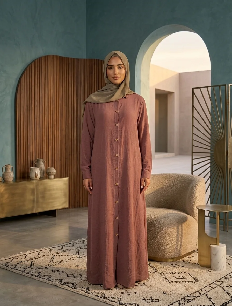 عباية إيسنس الكلاسيكية | The Essential Crepe Abaya