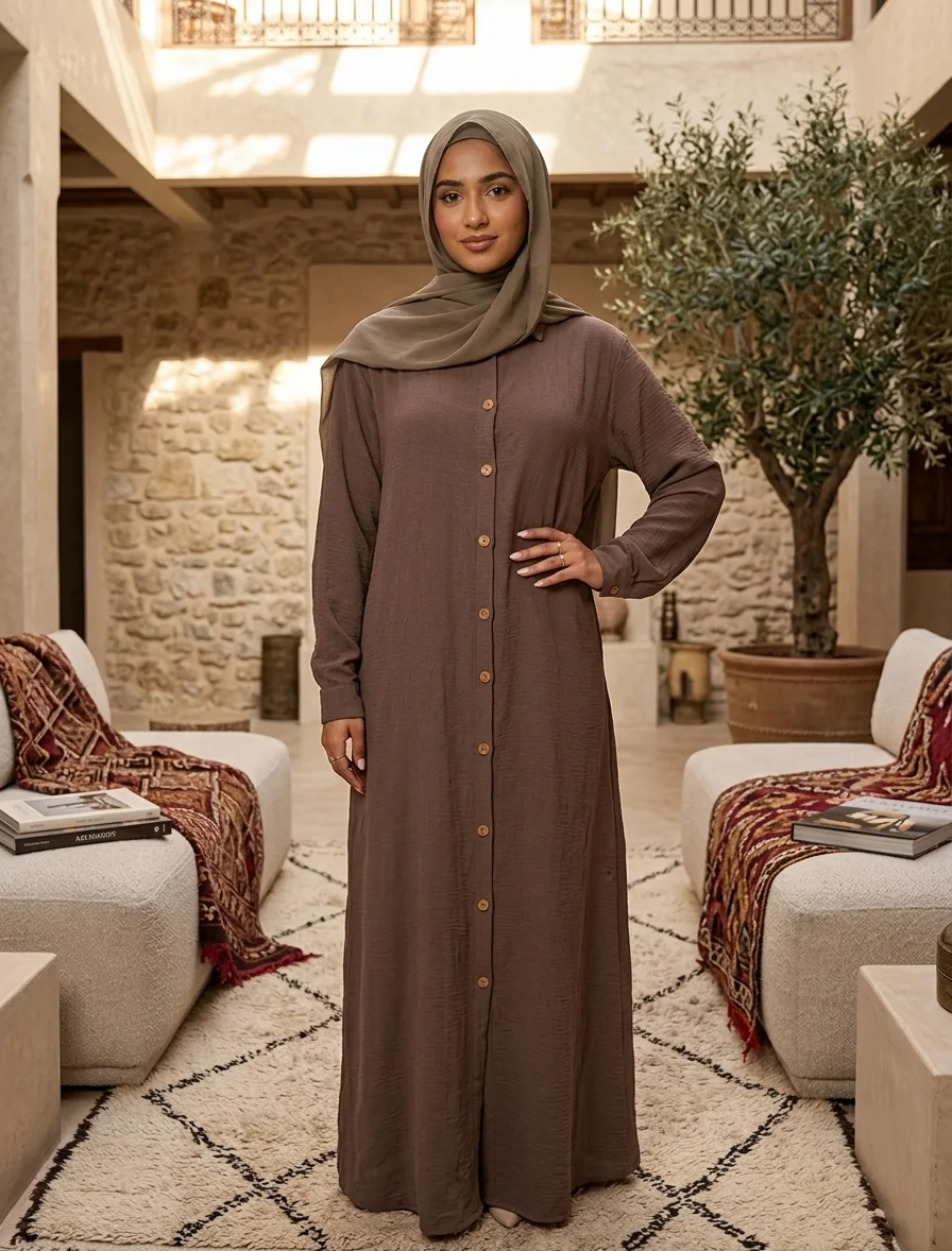 عباية إيسنس الكلاسيكية | The Essential Crepe Abaya