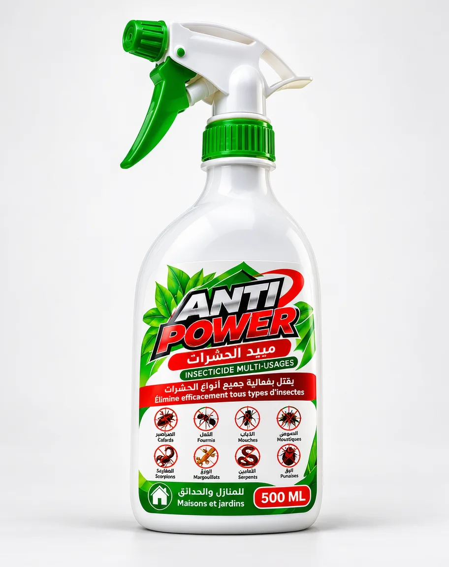 قنينة Anti Power الأصلية 500 ML - الواجهة