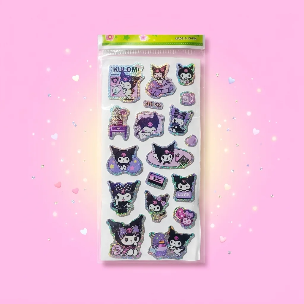 stickers kuromi & hello kitty