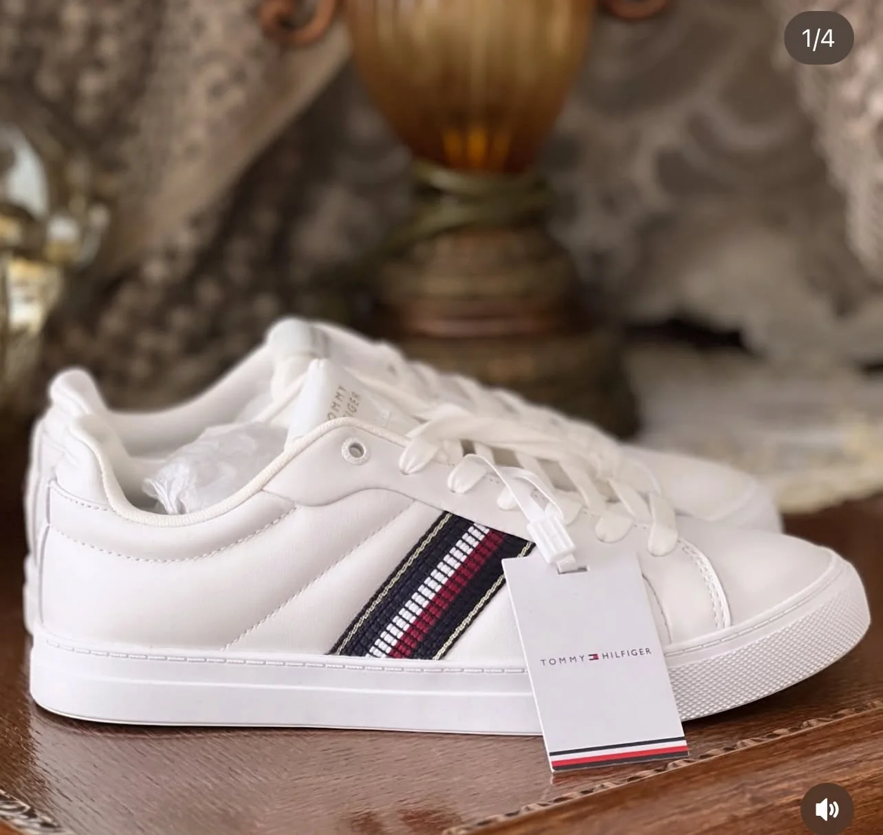 Baskets bande tricolore - Tommy Hilfiger - Blanc
