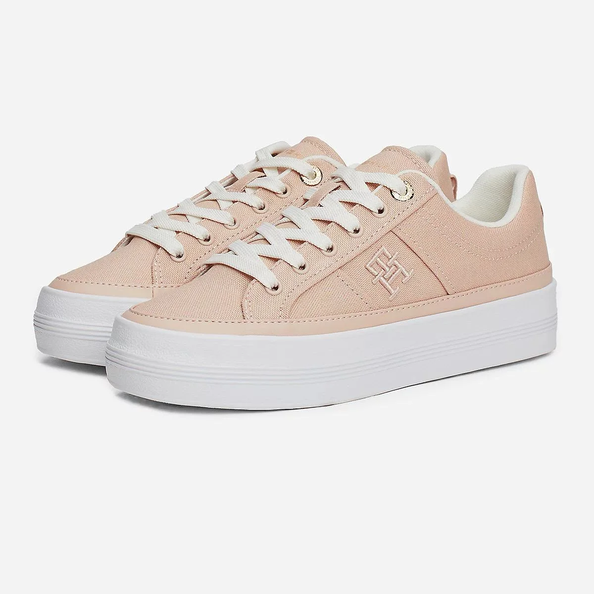 Baskets plateforme monogramme TH - Tommy Hilfiger - Rose