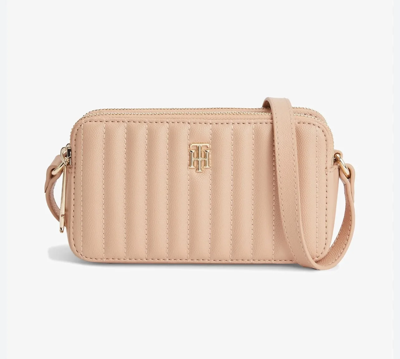 Sac camera matelassé monogramme TH - Tommy Hilfiger - Beige