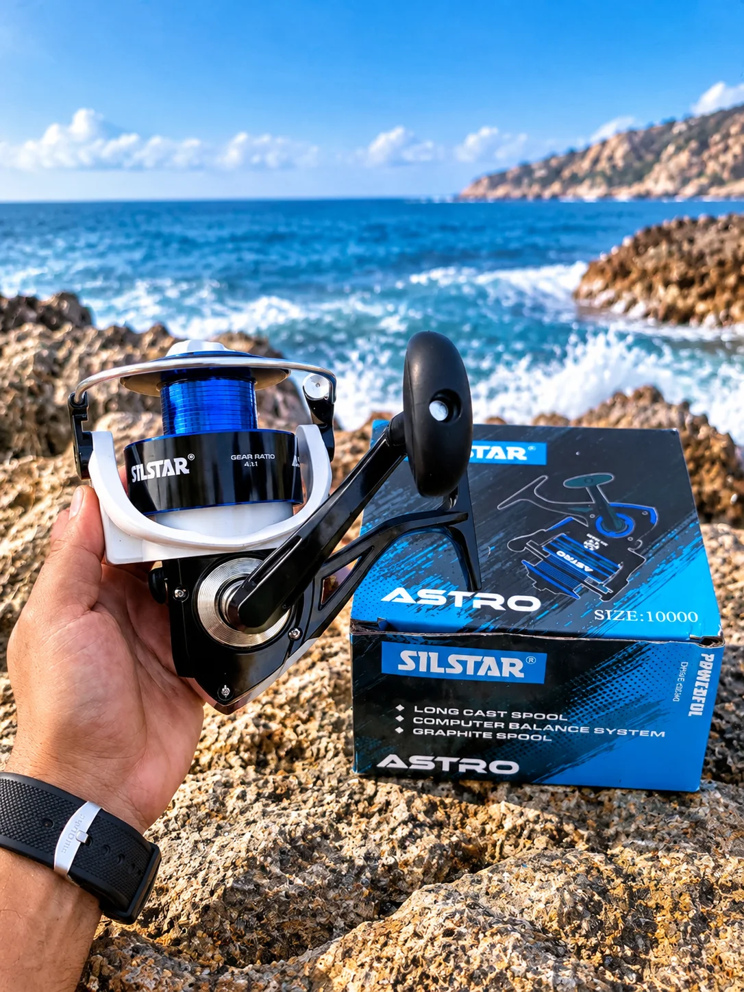 بكرة صيد SILSTAR ASTRO 10000 احترافية للصيد البحري