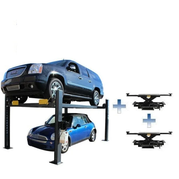 Atlas PREMIUM 408SL 4 Post Lift + RJ35 Sliding Jacks Combo