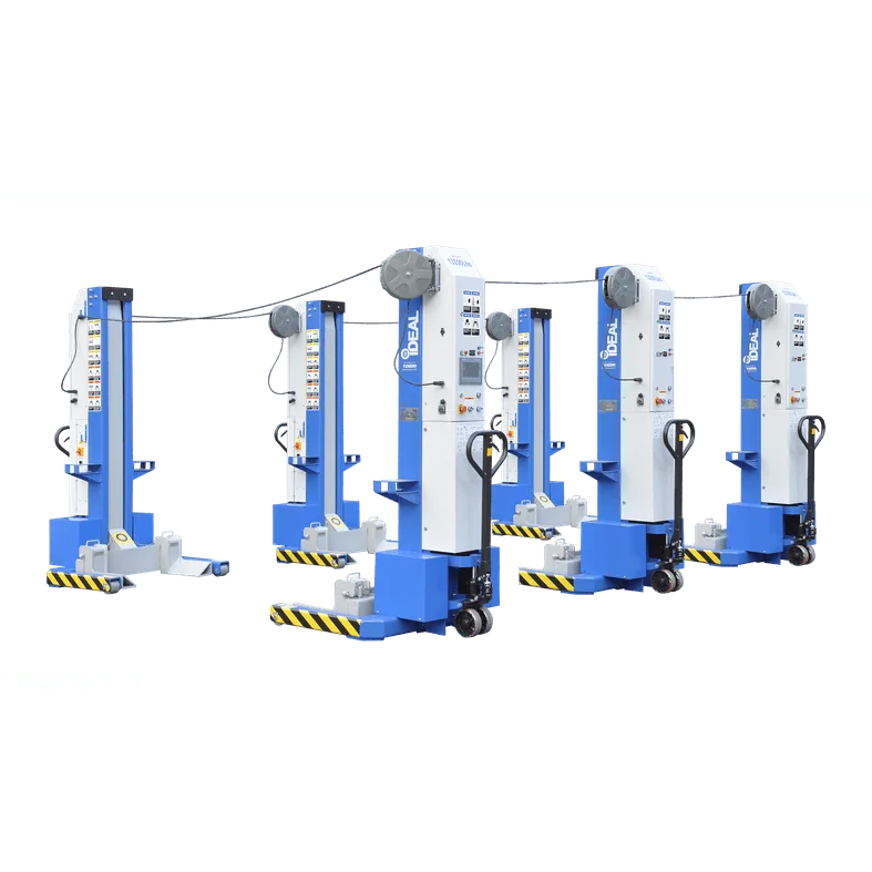 iDEAL MSC-13K-B-678 Mobile Column Lift, Six Column Set, 78,000 lbs.