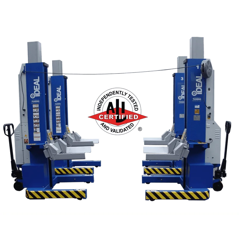 iDEAL MSC-18K-X-472 Mobile Column Lift, Four Column Set, 72,000 lbs. ALI...