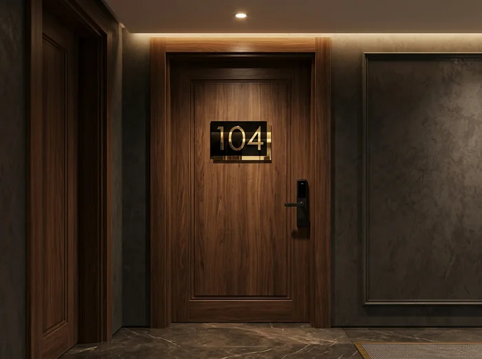 Plaques de porte de luxe 3D