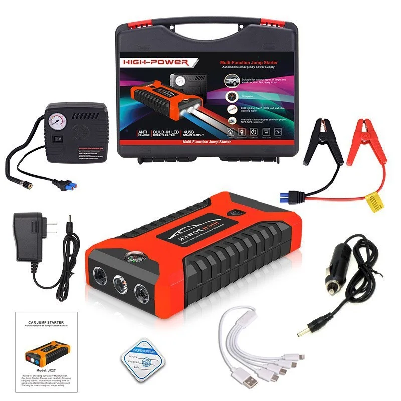 مع شاحن البطارية المحمول الذكي (12V Jump Starter)