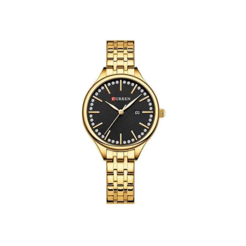Montre pour Femme Curren Doré Fond Noir