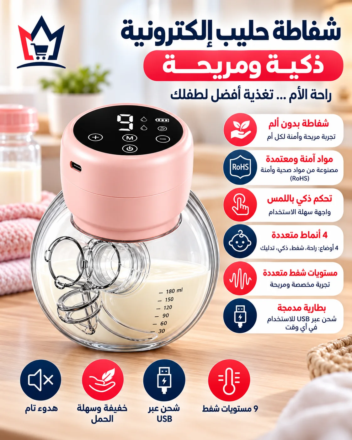 شفاطة الحليب الإلكتروني