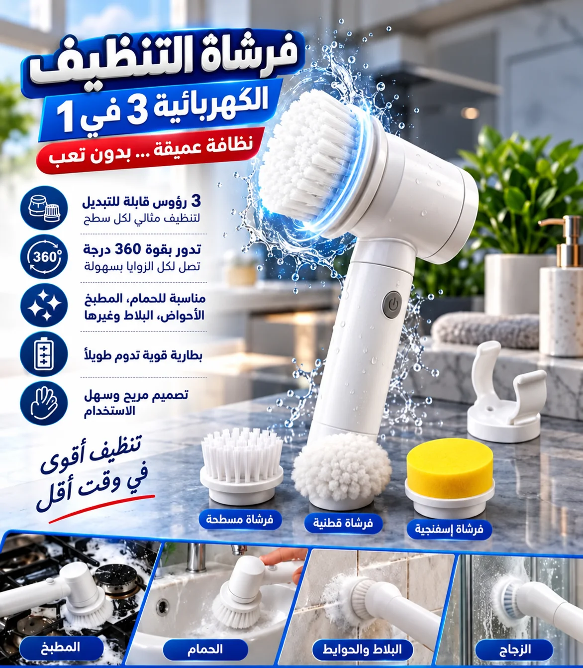 فرشاة التنظيف الكهربائية