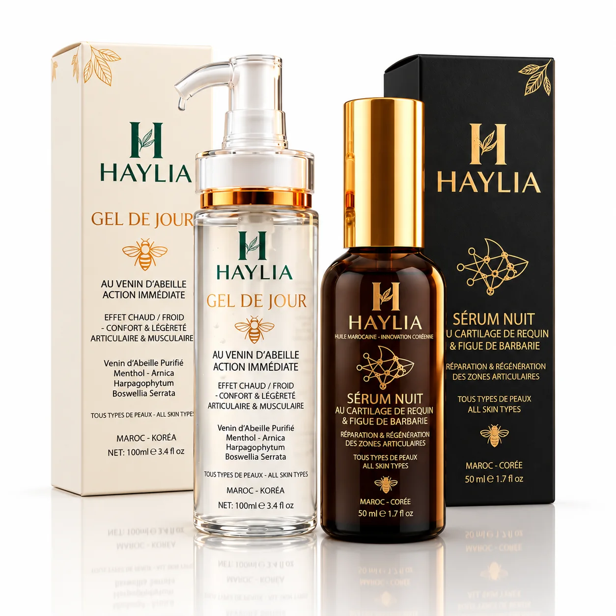 Duo Confort Articulaire HAYLIA – Gel de Jour & Sérum de Nuit