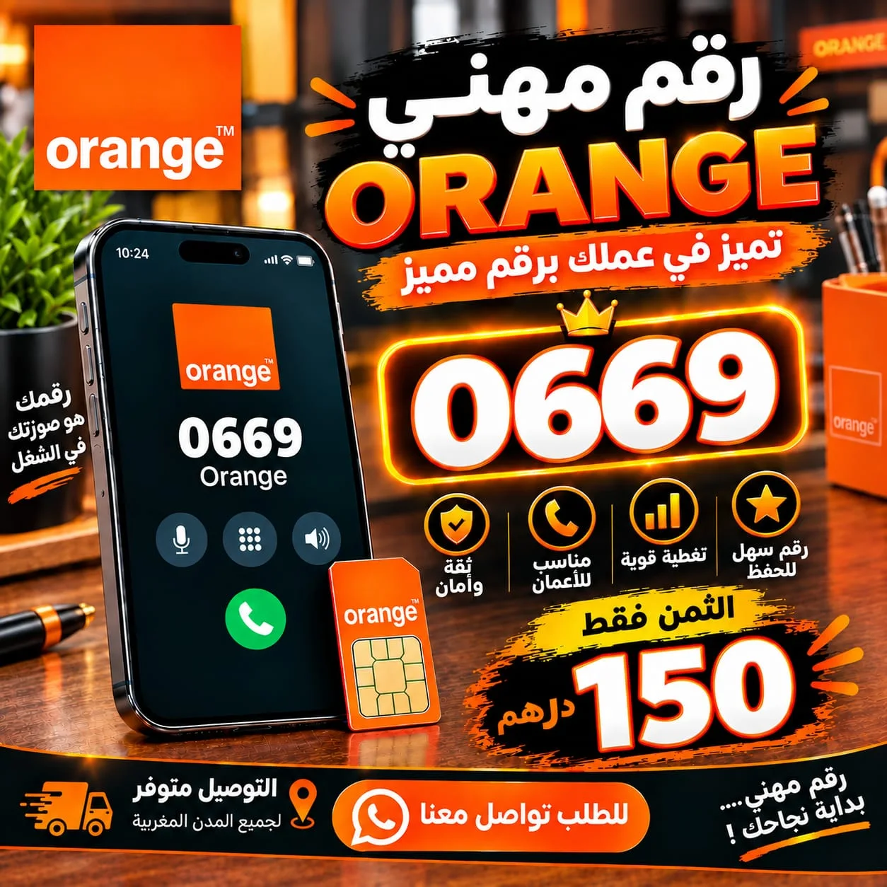 رقم مهني 0669 اورونج ORANGE