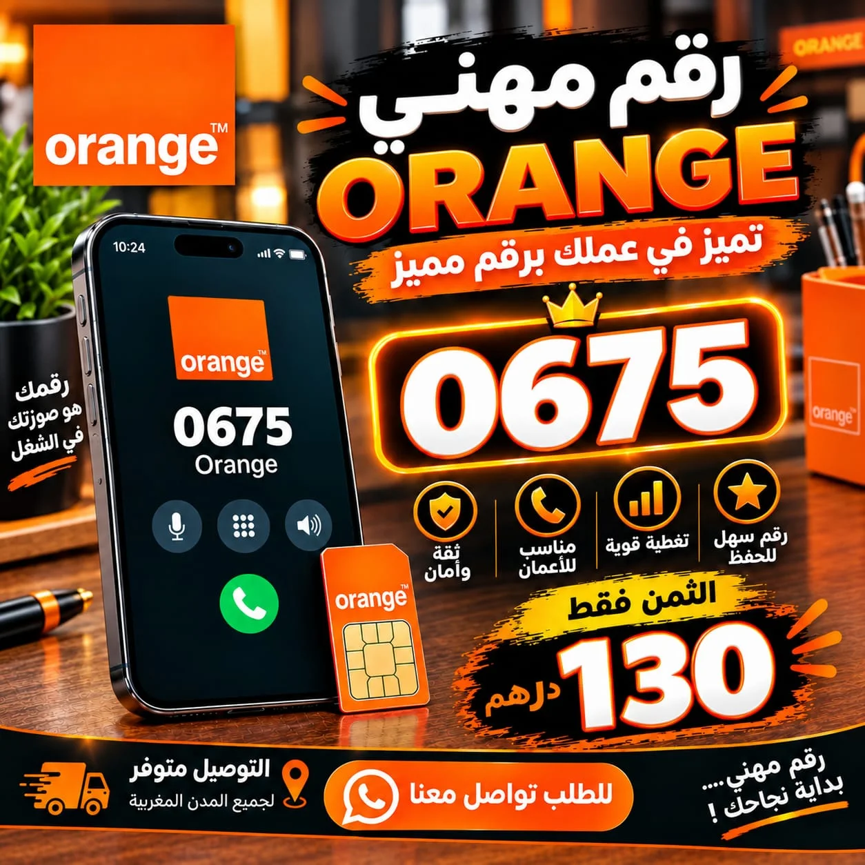 رقم مهني 0675 اورونج ORANGE