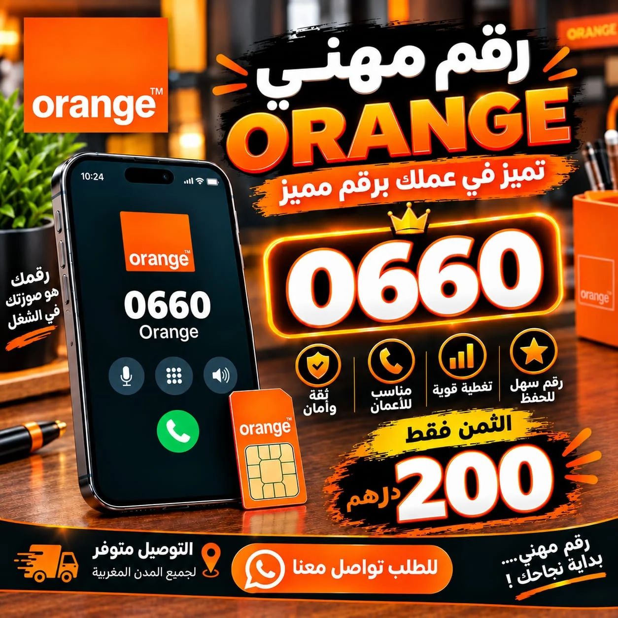 رقم مهني 0660 اورونج ORANGE